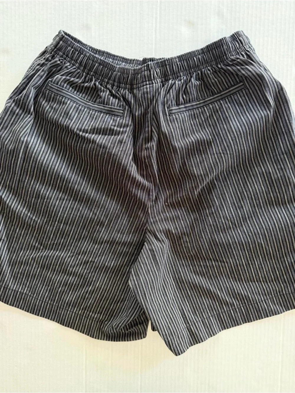 Vintage 90s Studio Works Pinstripe Pull-On Shorts